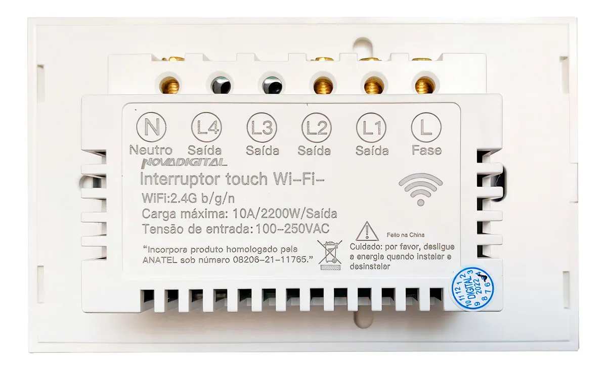nterruptor wifi inteligente 2 botões smart touch alexa tuya nterruptor wifi inteligente 2 botões smart touch alexa tuya