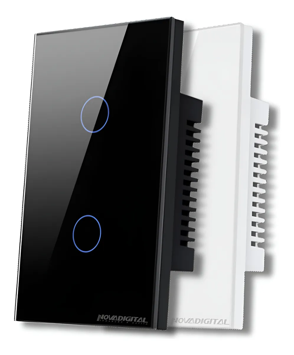 nterruptor wifi inteligente 2 botões smart touch alexa tuya nterruptor wifi inteligente 2 botões smart touch alexa tuya