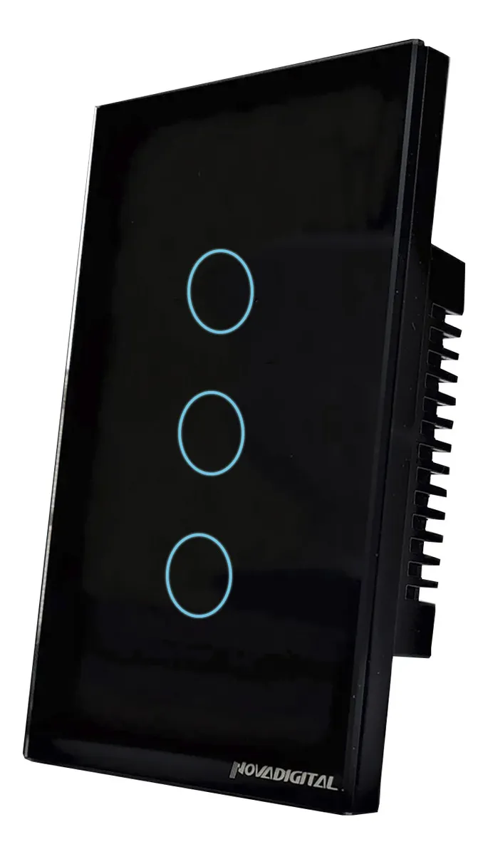 interruptor inteligente wifi novadigital 3 teclas botões touch tuya smart life alexa google 110v 220v bivolt interruptor inteligente wifi novadigital 3 teclas botões touch tuya smart life alexa google 110v 220v bivolt